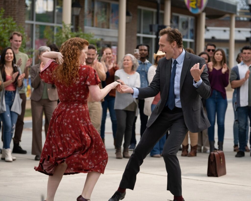 Annalise Basso and Tom Hiddleston