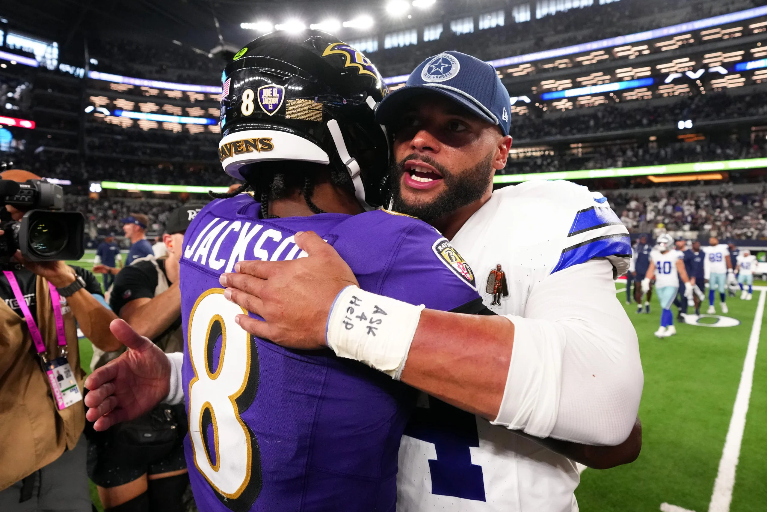 Baltimore ravens v dallas cowboys arlington texas september 22 quarterback dak