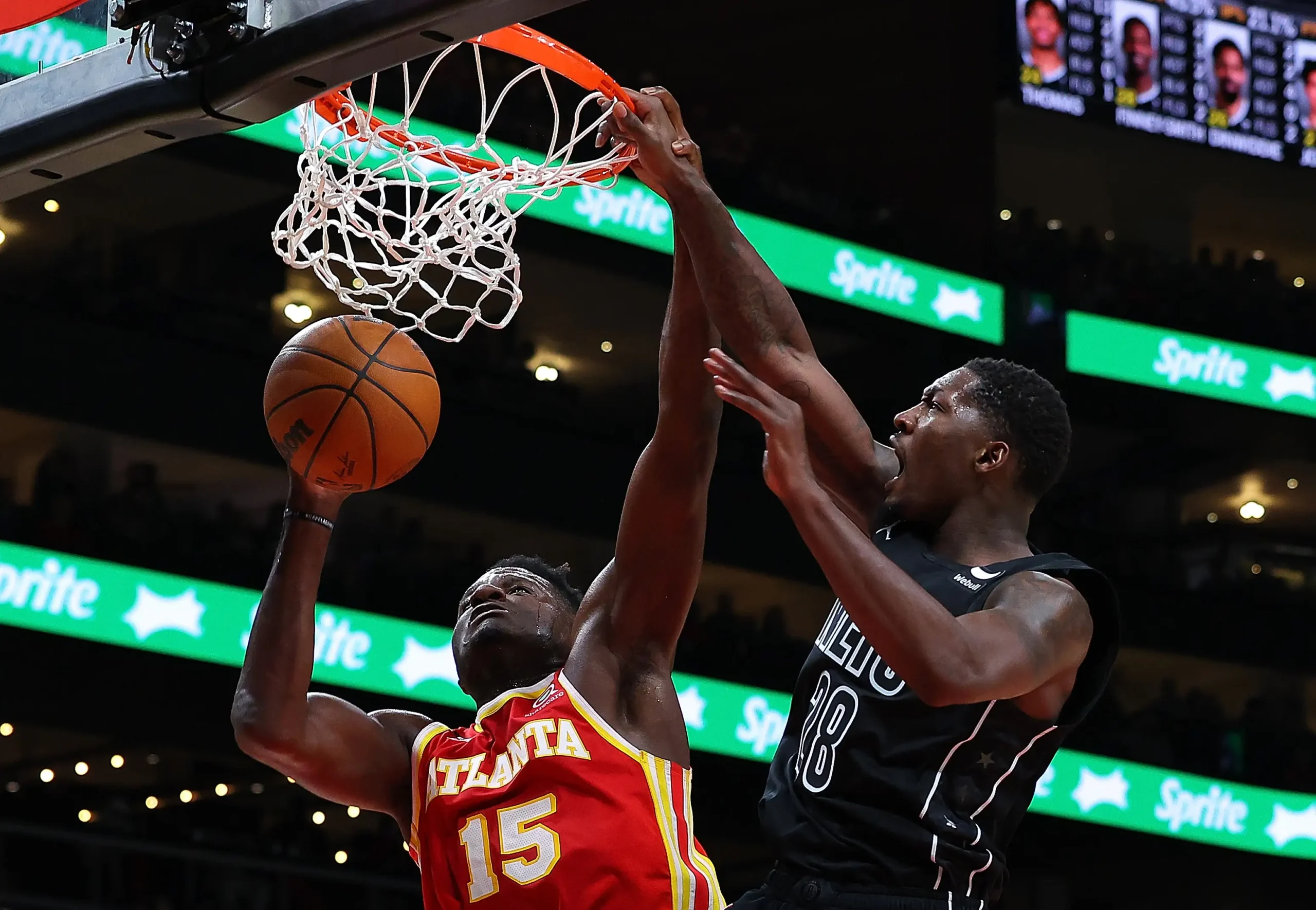 Brooklyn nets v atlanta hawks atlanta georgia february 26 dorian finney smith