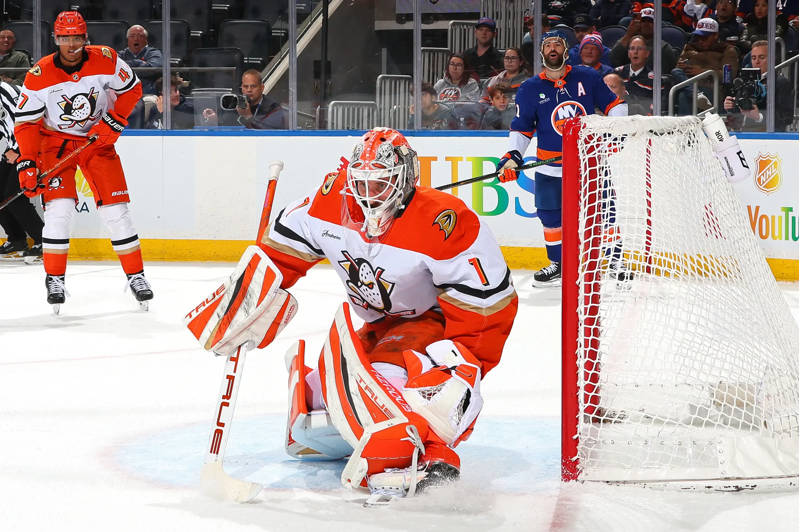 Anaheim ducks v new york islanders elmont new york october 20 2