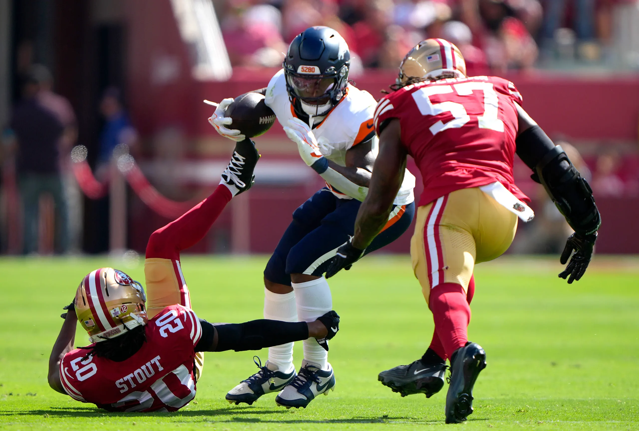 Denver broncos v san francisco 49ers santa clara california october 04 1