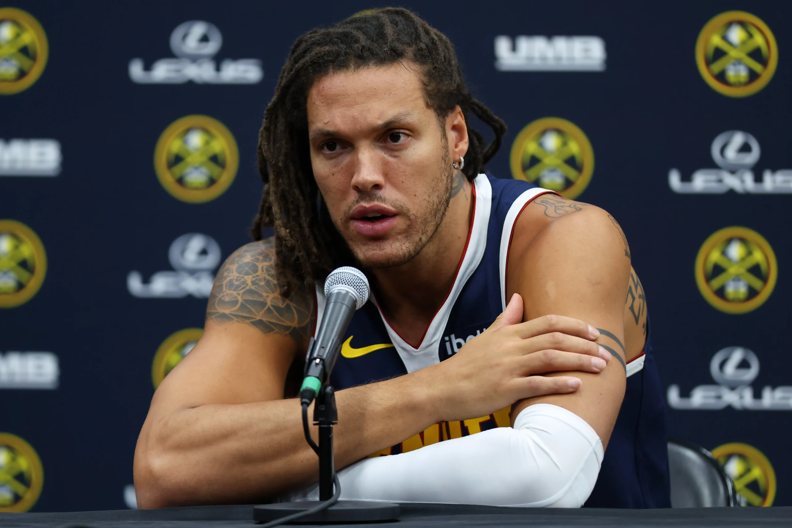 Denver nuggets media day denver co september 28 aaron gordon 32