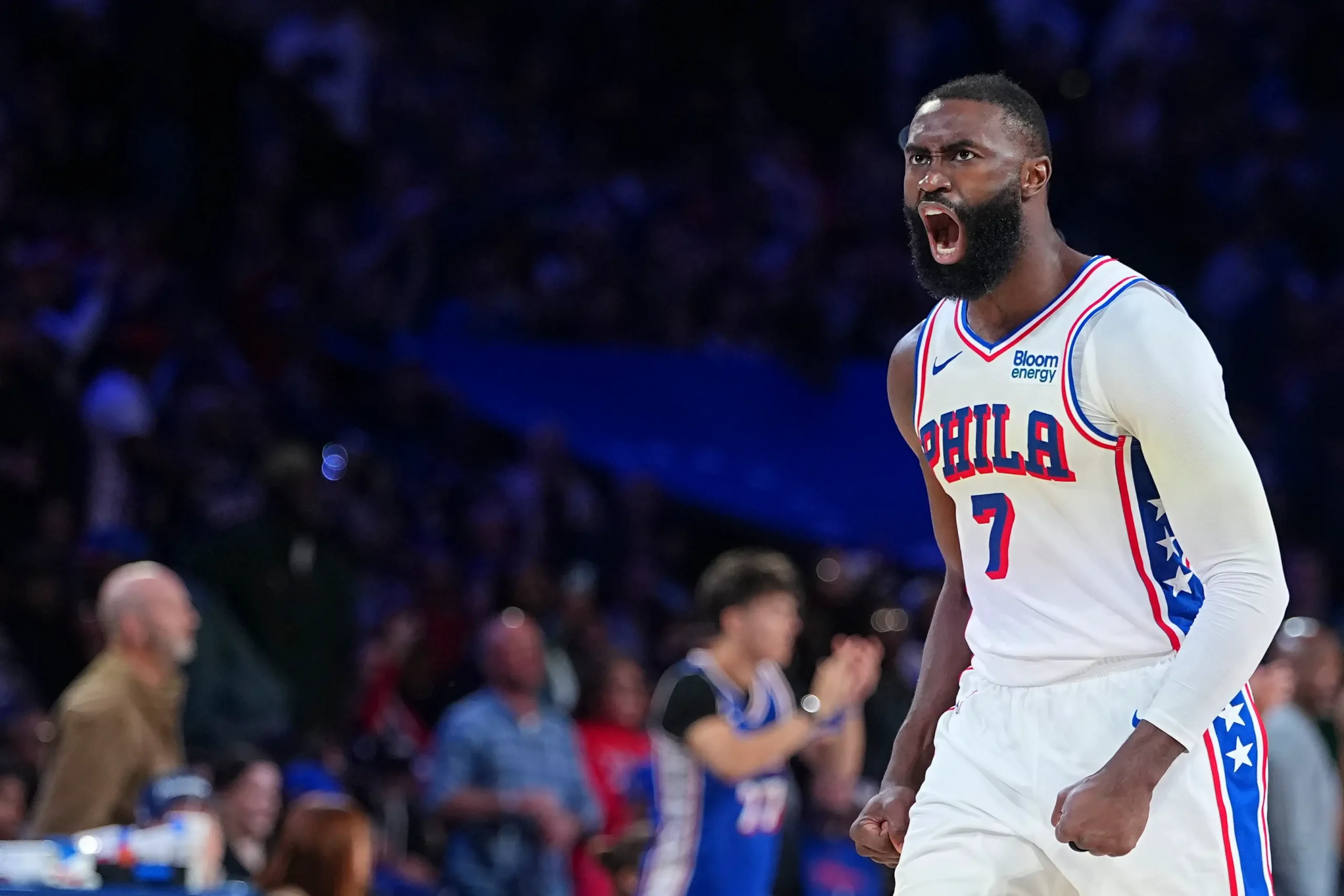 Detroit pistons v philadelphia 76ers philadelphia pennsylvania october 25 jaylen brown