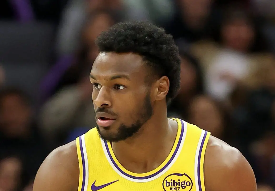 Los angeles lakers v sacramento kings sacramento california january 12 bronny e1791141674159