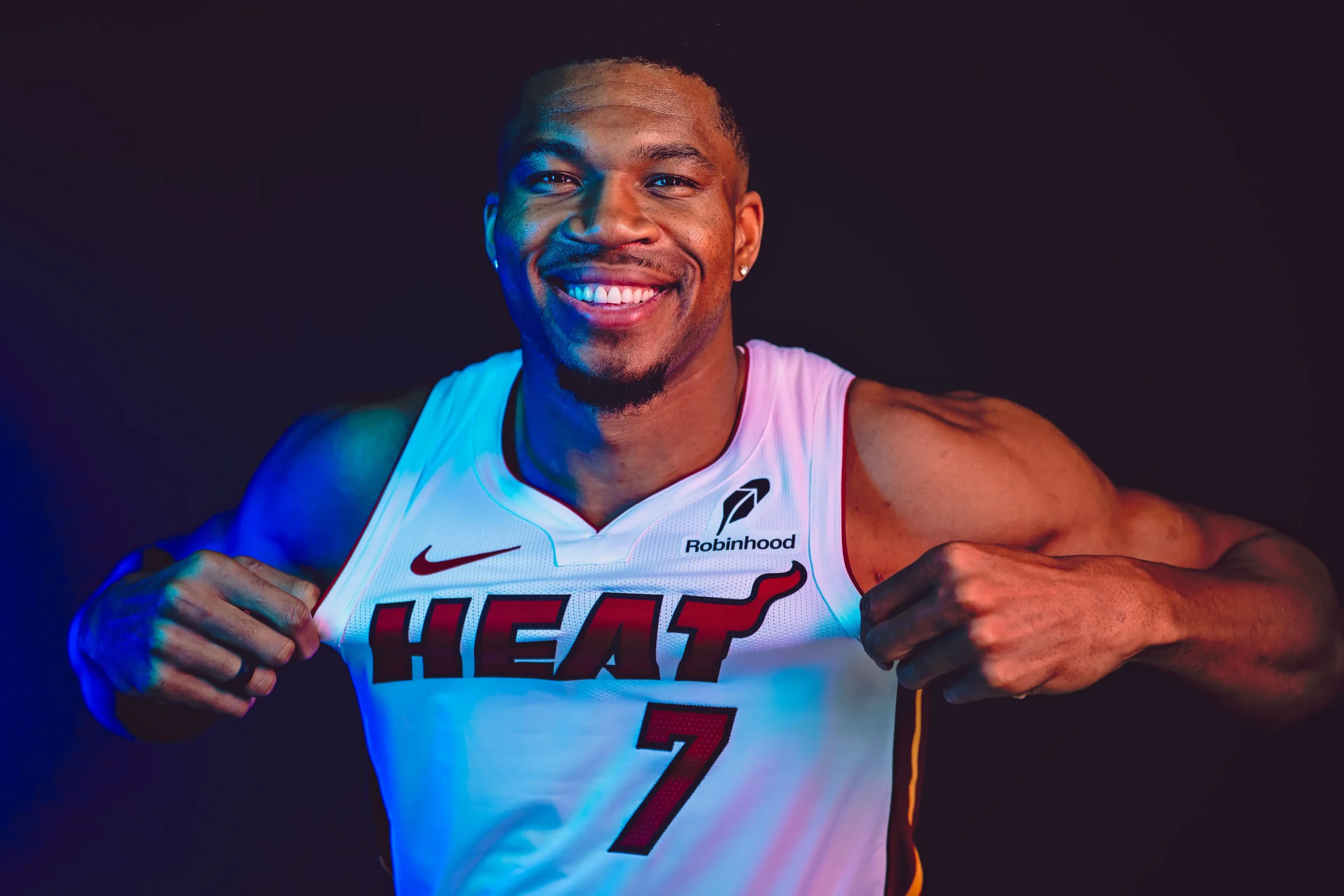 Miami heat media day miami florida september 28 giannis antetokounmpo 7 1