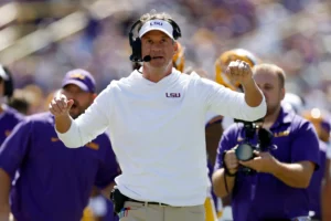 Mississippi state v lsu baton rouge louisiana october 17 head coach