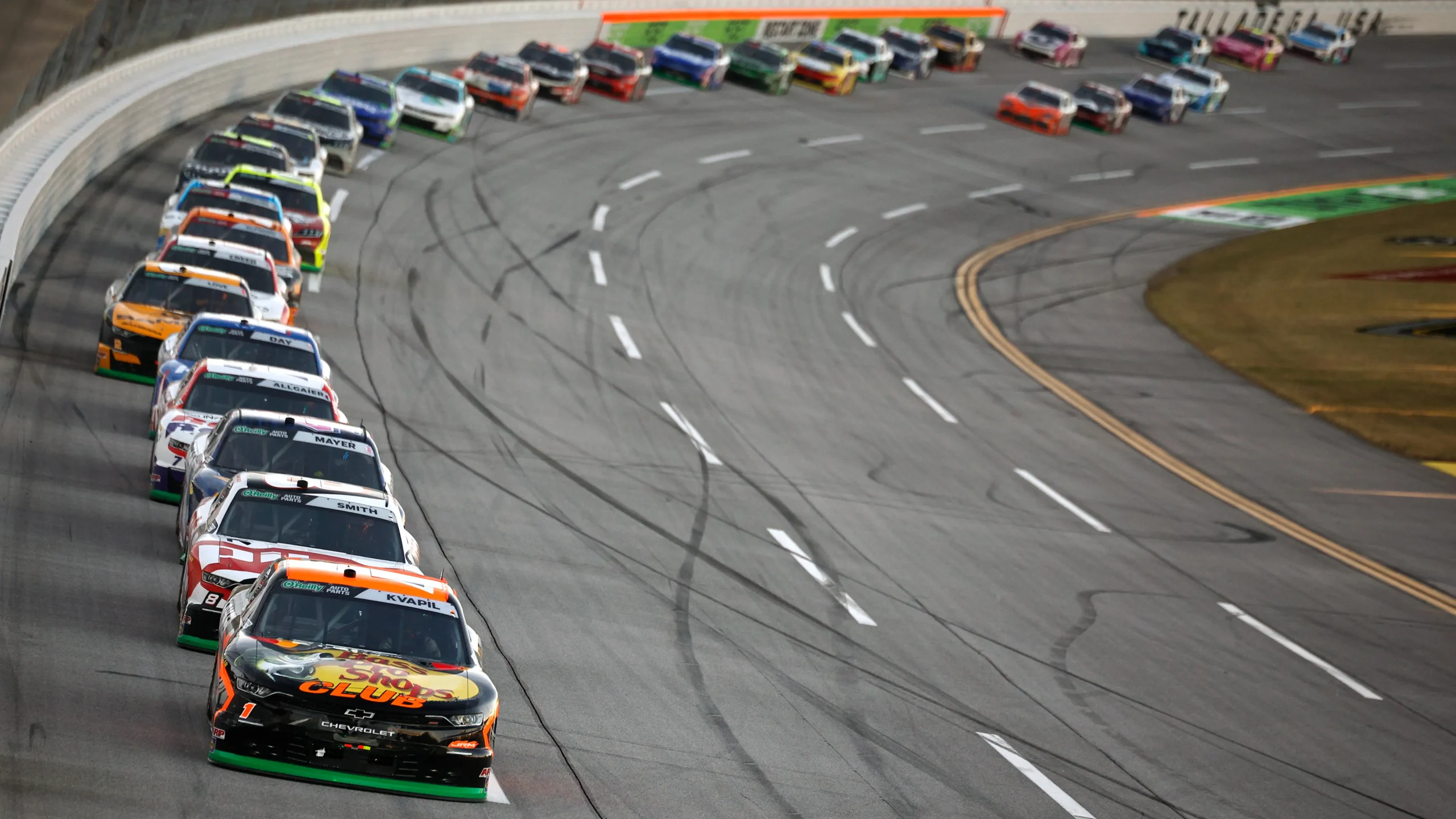 Nascar oreilly auto parts series the progress group 250 talladega alabama 1