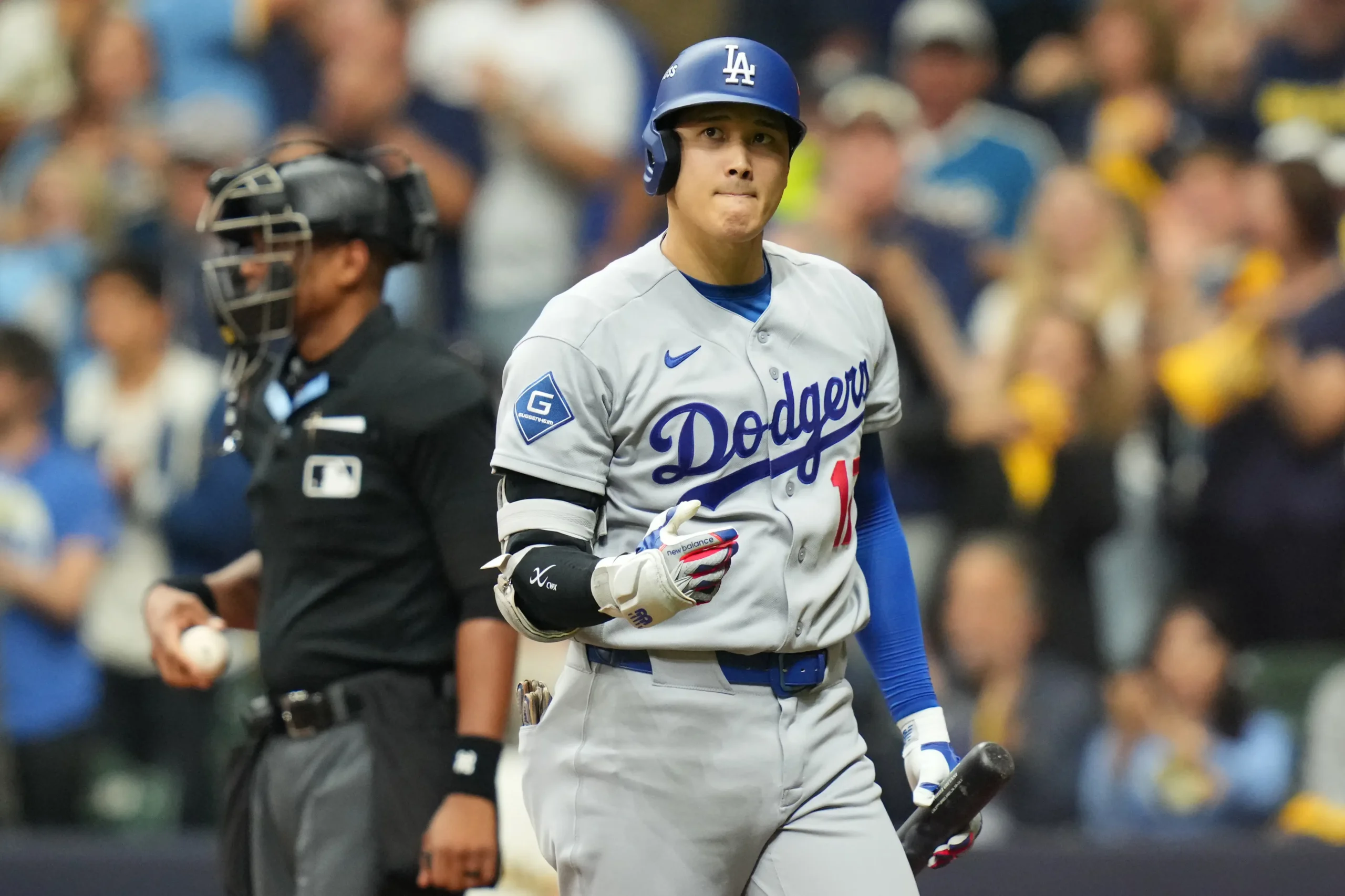 National league championship series los angeles dodgers v milwaukee brewers game 9