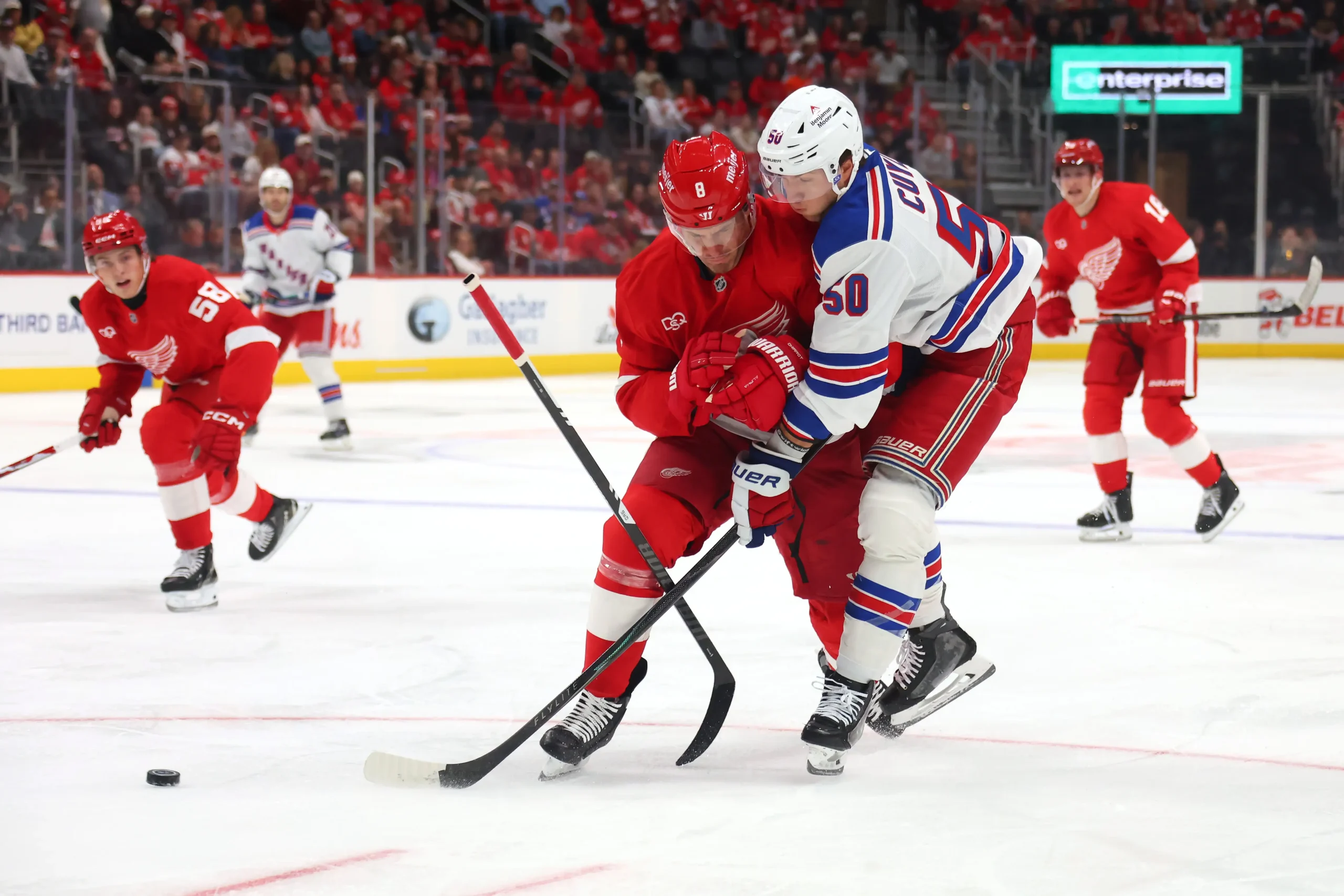 New york rangers v detroit red wings detroit michigan october 02