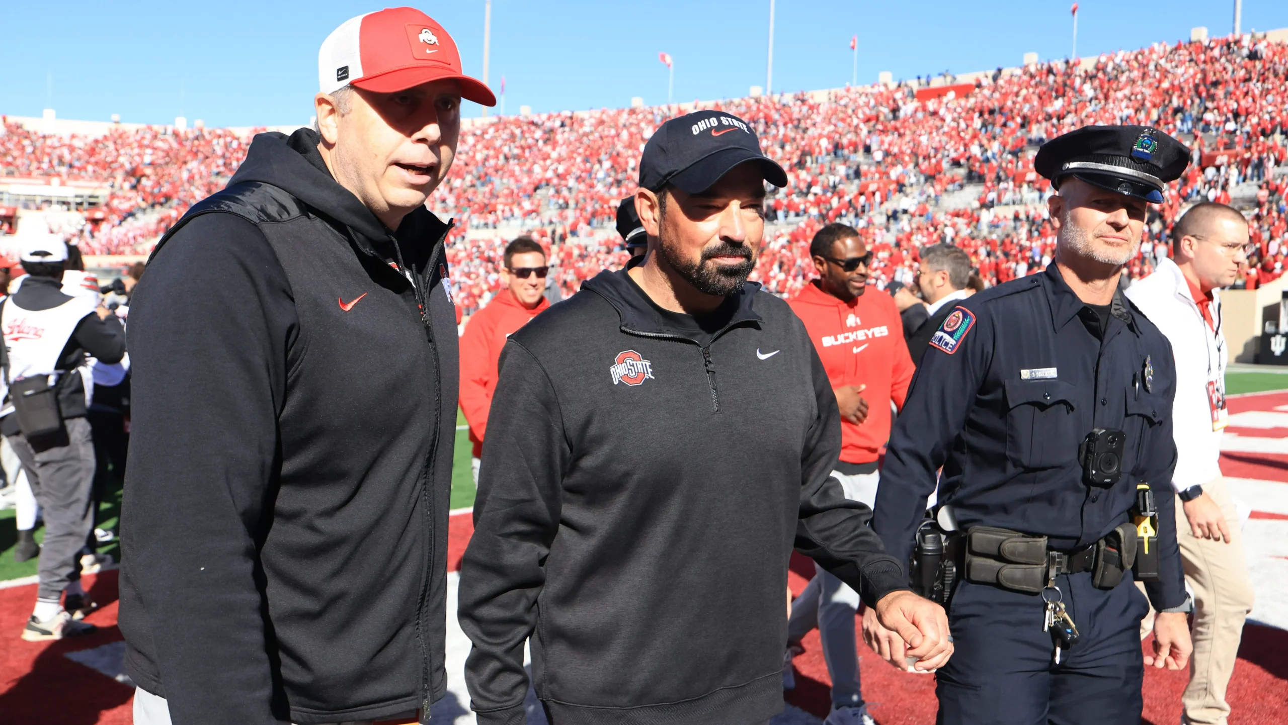 Ohio state v indiana bloomington indiana october 17 head coach ryan e1792267771612