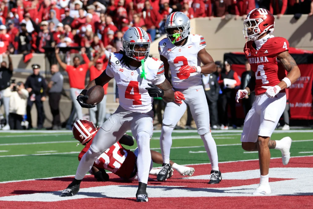 Ohio state v indiana bloomington indiana october 17 jeremiah smith 4