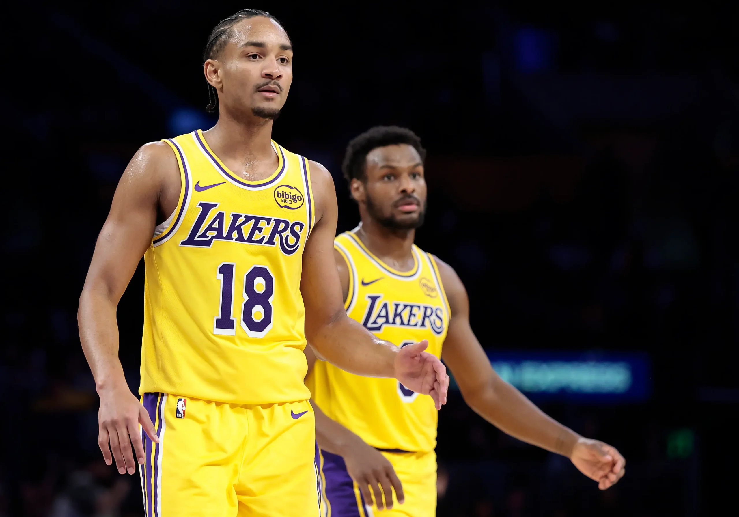 San antonio spurs v los angeles lakers los angeles california february