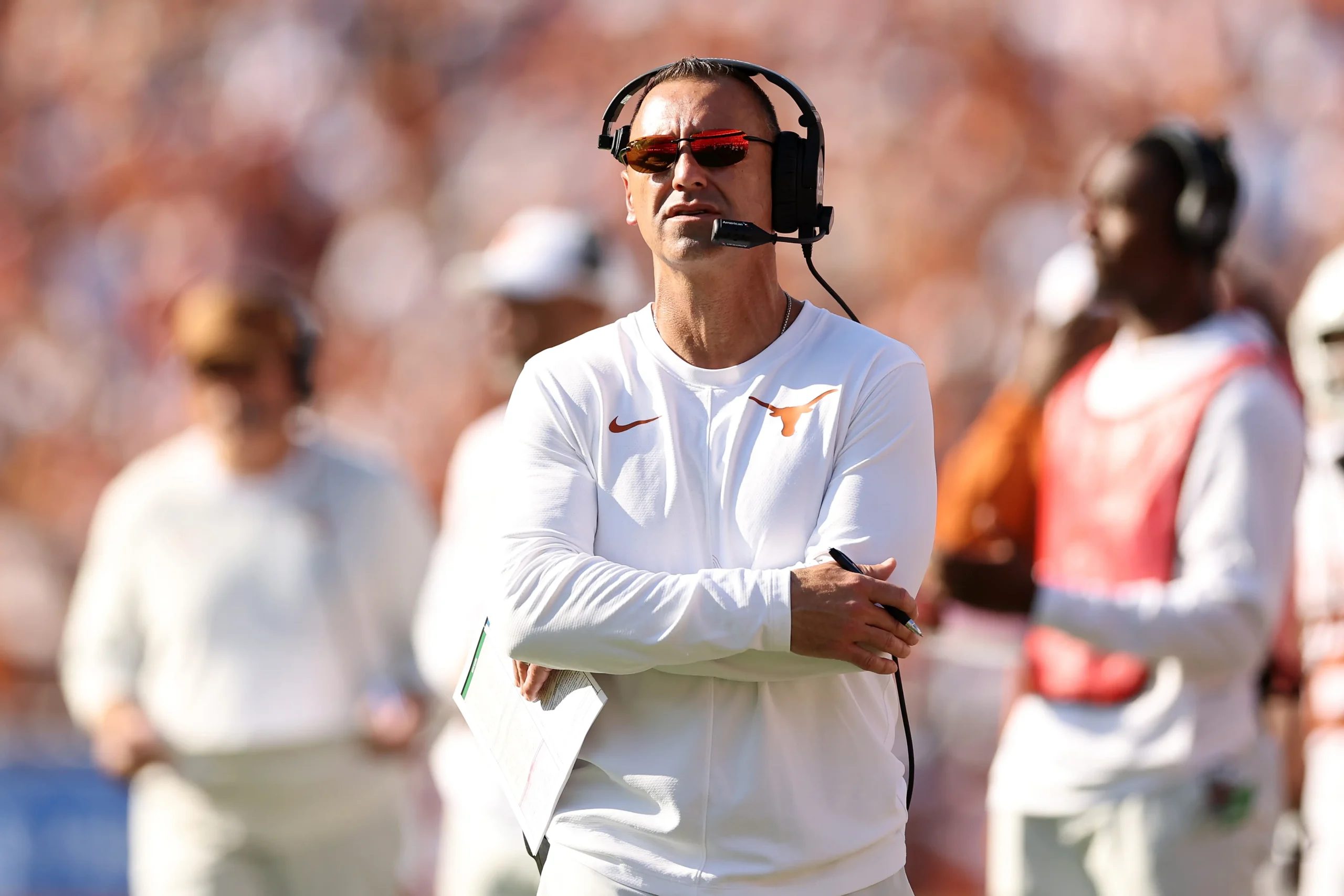 Texas v oklahoma dallas texas october 10 head coach steve people