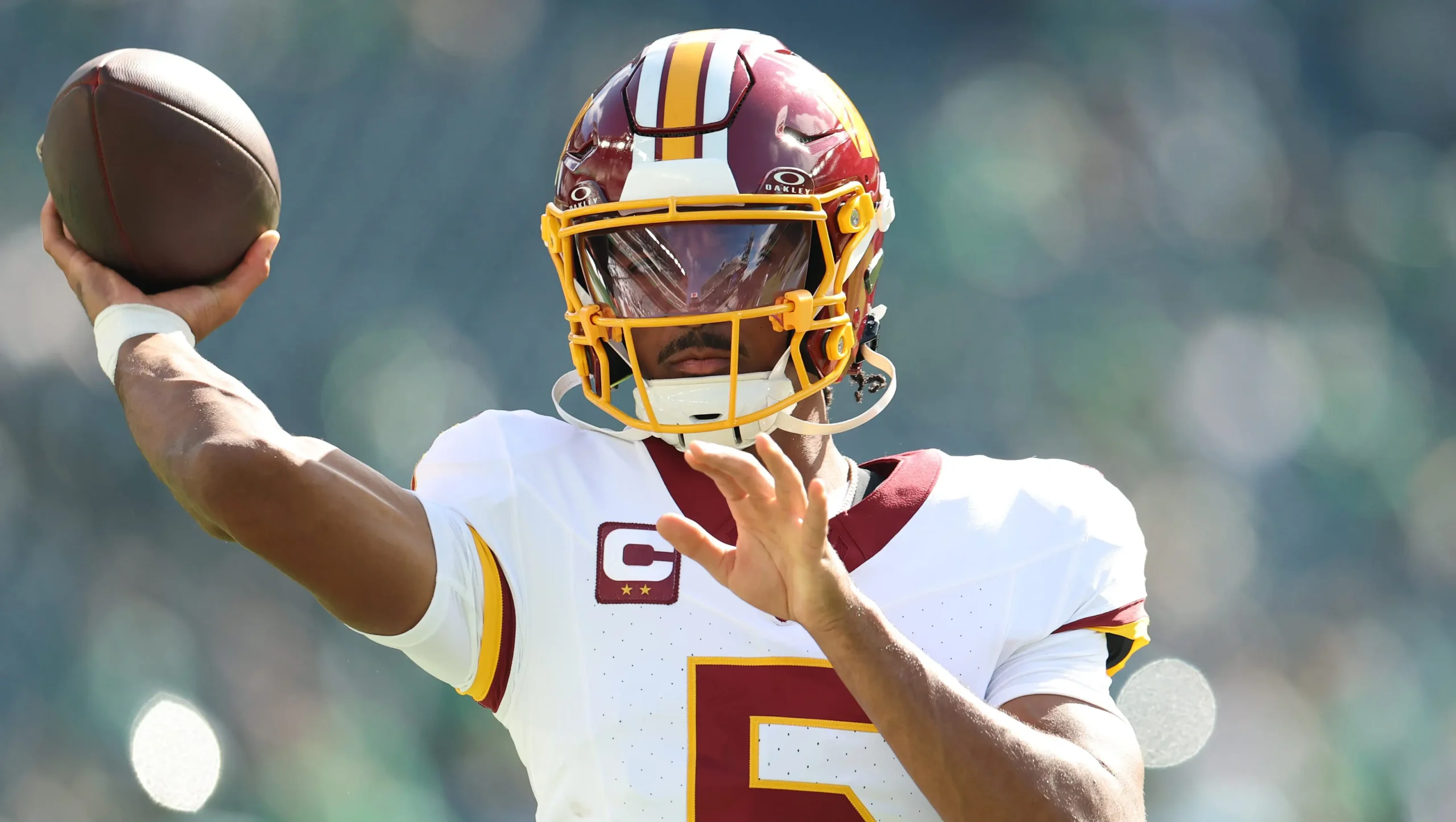 Washington commanders v philadelphia eagles philadelphia pennsylvania september 13 jayden daniels 1 e1791311841434