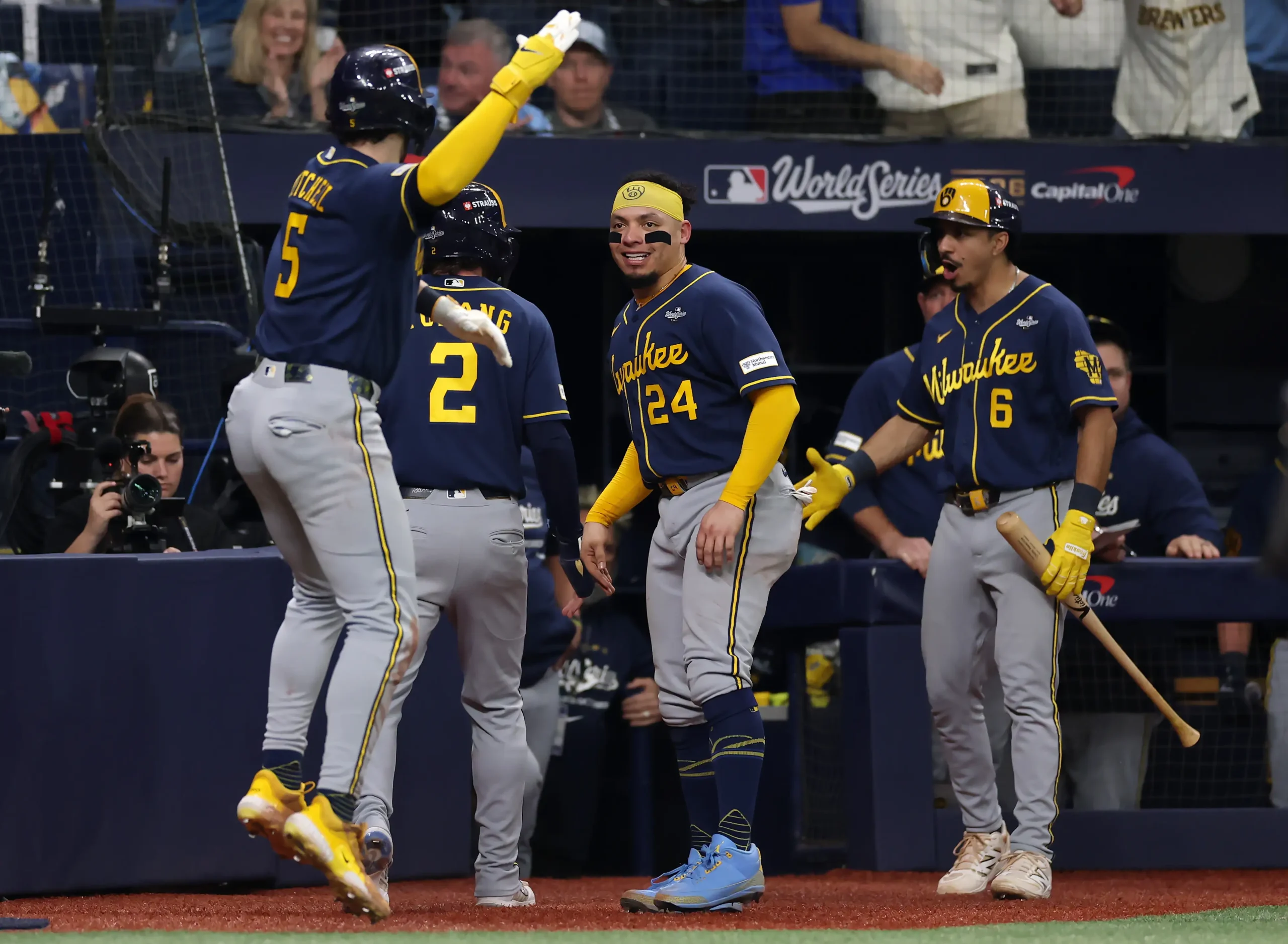 World series milwaukee brewers v tampa bay rays game three st 13